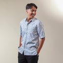 Kanca - Mandalas Premium Men's Short Sleeve Batik Shirt - Mandalas