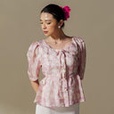 Kania Lengan Pendek - Mandalas Atasan Babydoll Wanita Outer Modern - Mandalas