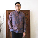 Kanvasa - Mandalas Kemeja Batik Pria Lengan Panjang - Mandalas