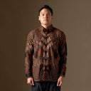 Kumba - Mandalas Premium Men’s Long Sleeve Batik Shirt - Mandalas