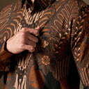 Kumba - Mandalas Premium Men’s Long Sleeve Batik Shirt - Mandalas