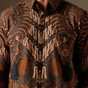 Kumba - Mandalas Premium Men’s Long Sleeve Batik Shirt - Mandalas