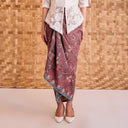 Kusuma Plum - Mandalas Women’s Premium Batik Wrap Skirt - Mandalas