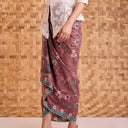 Kusuma Plum - Mandalas Women’s Premium Batik Wrap Skirt - Mandalas