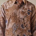 Laksminas - Mandalas Premium Men's Long Sleeve Batik Shirt - Mandalas