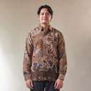 Laksminas - Mandalas Set Sarimbit Couple Kemeja Lengan Panjang dan Rok Batik Premium - Mandalas