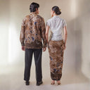 Laksminas - Mandalas Set Sarimbit Couple Kemeja Lengan Panjang dan Rok Batik Premium - Mandalas