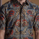 Lasaru - Mandalas Kemeja Batik Pria Premium Lengan Pendek - Mandalas