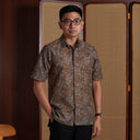 Latibu - Mandalas Premium Men's Short Sleeve Batik Shirt - Mandalas