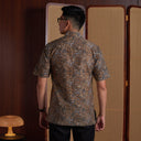 Latibu - Mandalas Premium Men's Short Sleeve Batik Shirt - Mandalas