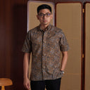 Latibu - Mandalas Premium Men's Short Sleeve Batik Shirt - Mandalas