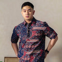 Lautan - Mandalas Kemeja Batik Pria Premium Lengan Pendek - Mandalas