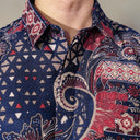 Lautan - Mandalas Kemeja Batik Pria Premium Lengan Pendek - Mandalas
