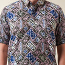 Lavipink - Mandalas Kemeja Batik Pria Premium Lengan Pendek - Mandalas