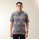 Lavipink - Mandalas Kemeja Batik Pria Premium Lengan Pendek - Mandalas