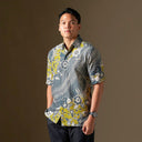 Lemorin - Mandalas Premium Men’s Short Sleeve Batik Shirt - Mandalas