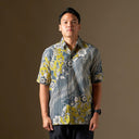 Lemorin - Mandalas Premium Men’s Short Sleeve Batik Shirt - Mandalas