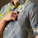 Lemorin - Mandalas Premium Men’s Short Sleeve Batik Shirt - Mandalas