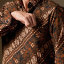 Lerenah - Mandalas Premium Men’s Long Sleeve Batik Shirt - Mandalas
