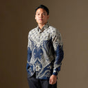 Libis - Mandalas Premium Men’s Long Sleeve Batik Shirt - Mandalas