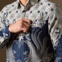 Libis - Mandalas Premium Men’s Long Sleeve Batik Shirt - Mandalas
