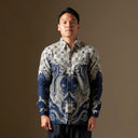 Libis - Mandalas Premium Men’s Long Sleeve Batik Shirt - Mandalas