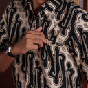 Liridian - Mandalas Kemeja Batik Pria Premium Lengan Pendek - Mandalas