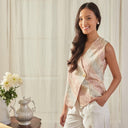 Luna - Mandalas Baju Kerja Atasan Vest Batik Blouse Wanita Modern - Mandalas