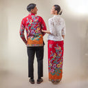 Maharubi - Mandalas Sarimbit Couple Set Long Sleeve Shirt and Premium Batik Skirt - Mandalas
