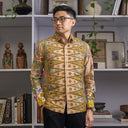 Mahazel - Mandalas Kemeja Batik Pria Premium Lengan Panjang - Mandalas