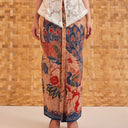 Mahesena - Mandalas Women's Premium Batik Pleated Skirt - Mandalas