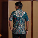 Makajo - Mandalas Kemeja Batik Pria Premium Lengan Pendek - Mandalas