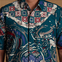 Makajo - Mandalas Kemeja Batik Pria Premium Lengan Pendek - Mandalas