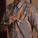 Manabu - Mandalas Kemeja Batik Pria Premium Lengan Pendek - Mandalas