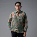 Manajo - Mandalas Kemeja Batik Pria Premium Lengan Panjang - Mandalas