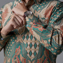 Manajo - Mandalas Kemeja Batik Pria Premium Lengan Panjang - Mandalas