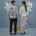 Manyar - Mandalas Set Sarimbit Couple Kemeja Lengan Panjang dan Rok Batik Premium - Mandalas