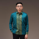 Marakata - Mandalas Kemeja Tenun Pria Songket Handmade Lengan Panjang Premium - Mandalas