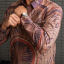 Marbu - Mandalas Kemeja Batik Pria Premium Lengan Panjang - Mandalas