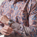 Mayaren - Mandalas Premium Men's Long Sleeve Batik Shirt - Mandalas
