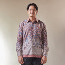 Mayaren - Mandalas Premium Men's Long Sleeve Batik Shirt - Mandalas