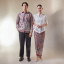 Mayaren - Mandalas Sarimbit Couple Set Long Sleeve Shirt and Premium Batik Skirt - Mandalas