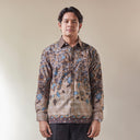 Mayatau - Mandalas Set Sarimbit Couple Kemeja Lengan Panjang dan Rok Batik Premium - Mandalas