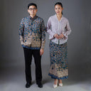Mayatos - Mandalas Set Sarimbit Couple Kemeja Lengan Panjang dan Rok Batik Premium - Mandalas