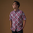 Merlo - Mandalas Kemeja Batik Pria Premium Lengan Pendek - Mandalas