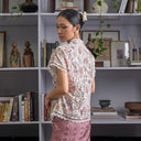 Mila Lengan Pendek - Mandalas Atasan Kebaya Wanita Outer Katun Bordir Modern Bunga - Mandalas