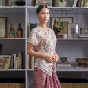 Mila Lengan Pendek - Mandalas Atasan Kebaya Wanita Outer Katun Bordir Modern Bunga - Mandalas