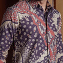 Mivingga - Mandalas Kemeja Batik Pria Premium Lengan Panjang - Mandalas