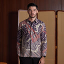 Mivingga - Mandalas Kemeja Batik Pria Premium Lengan Panjang - Mandalas