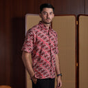 Mozaik - Mandalas Kemeja Batik Pria Premium Lengan Pendek - Mandalas